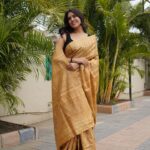 GOLDEN TISSUE TUSSAR SAREE