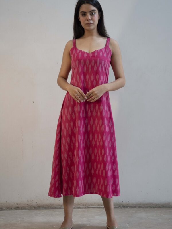 Handblock dress sleeveless