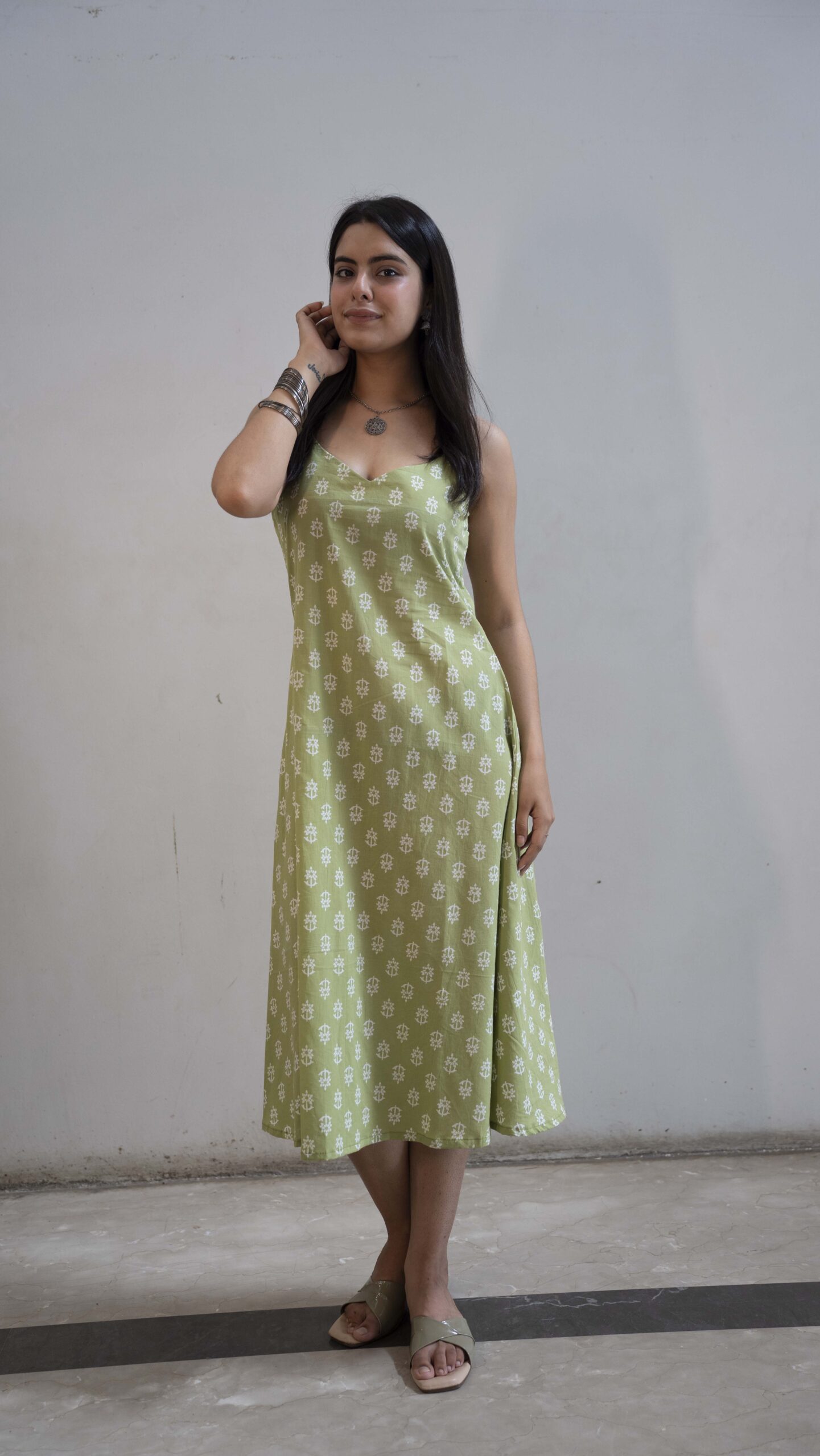 DSC06562 Handblock dress sleeveless - Image 4