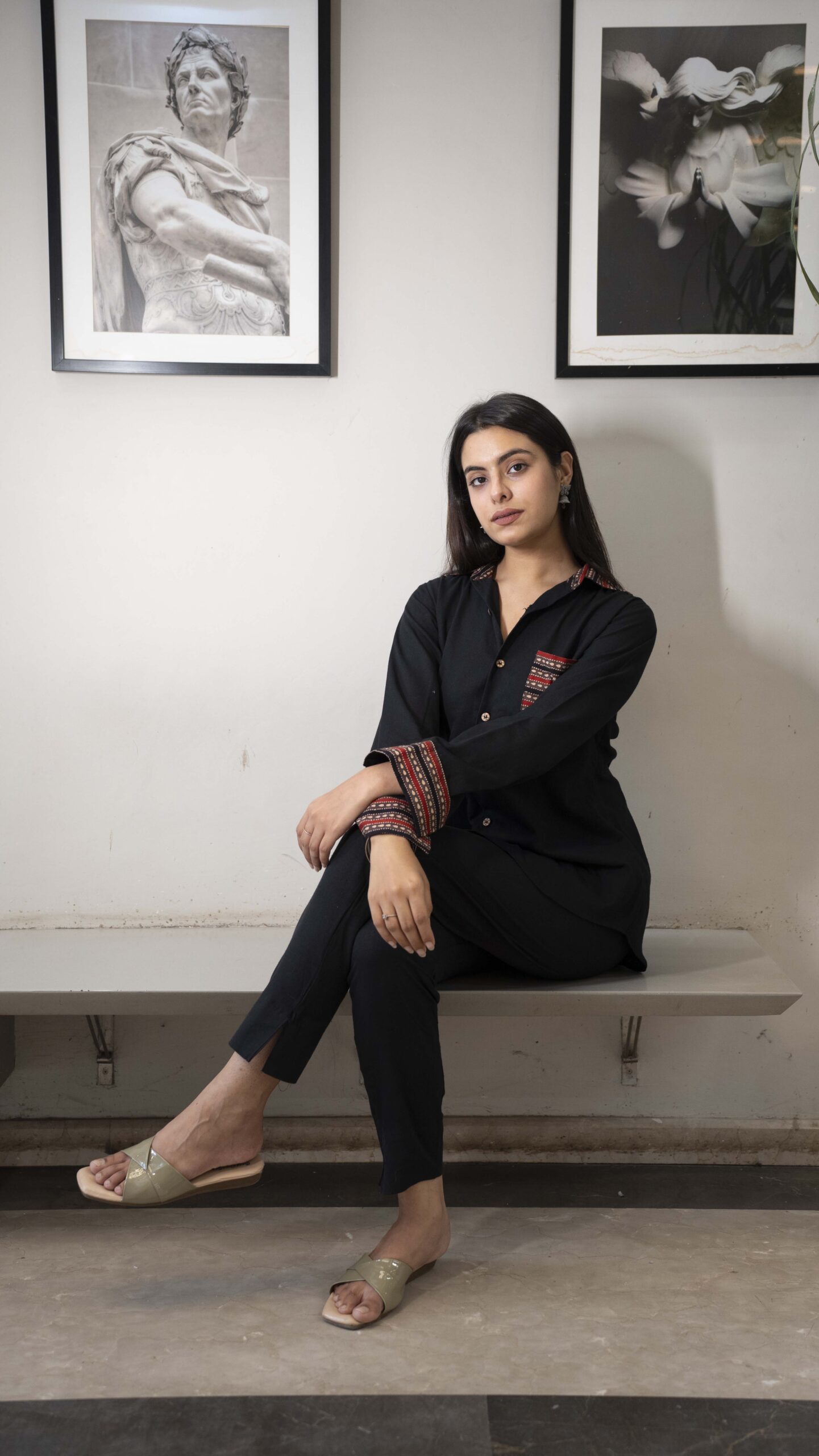 DSC07031 Black handloom cotton shirts - Image 2