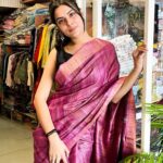 WINE COLOUR PURE TISSUE TUSSAR SAREE