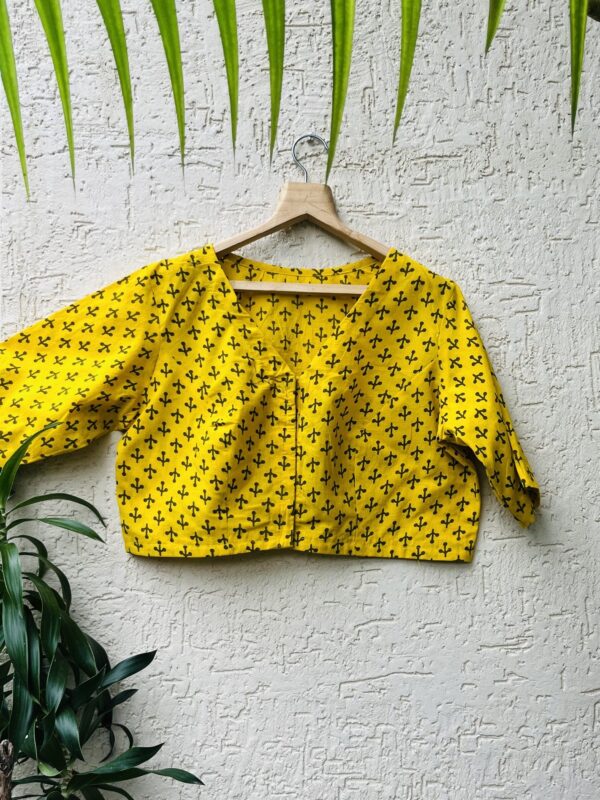 COTTON HANDBLOCK BLOUSE