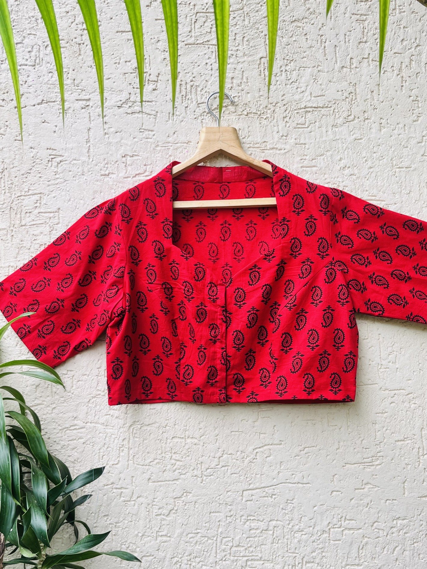 IMG_6069.jpg COTTON HANDBLOCK BLOUSE - Image 1