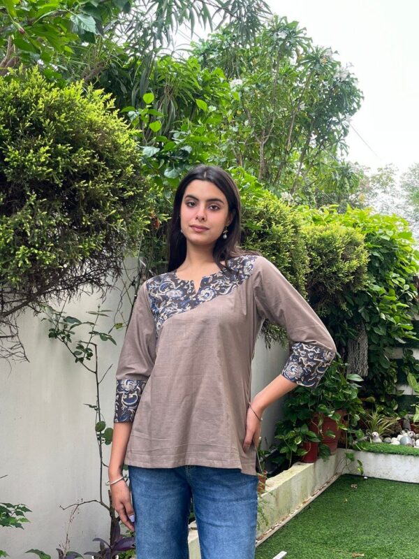 COTTON PATCHWORK TOP