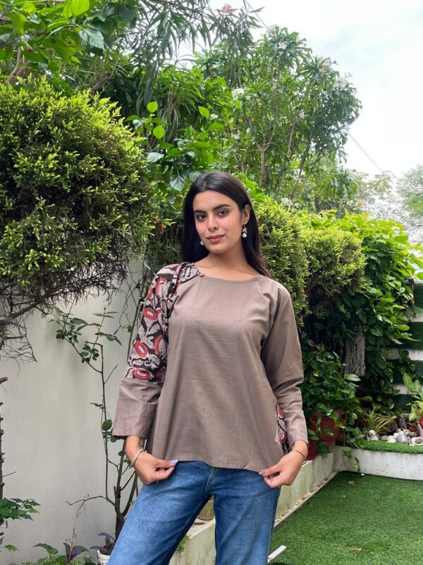 COTTON PATCHWORK TOP