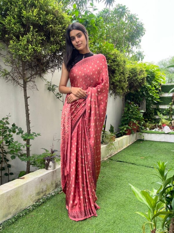 HANDBLOCK MODAL SILK SAREE
