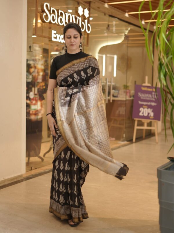 Maheshwari handblock saree