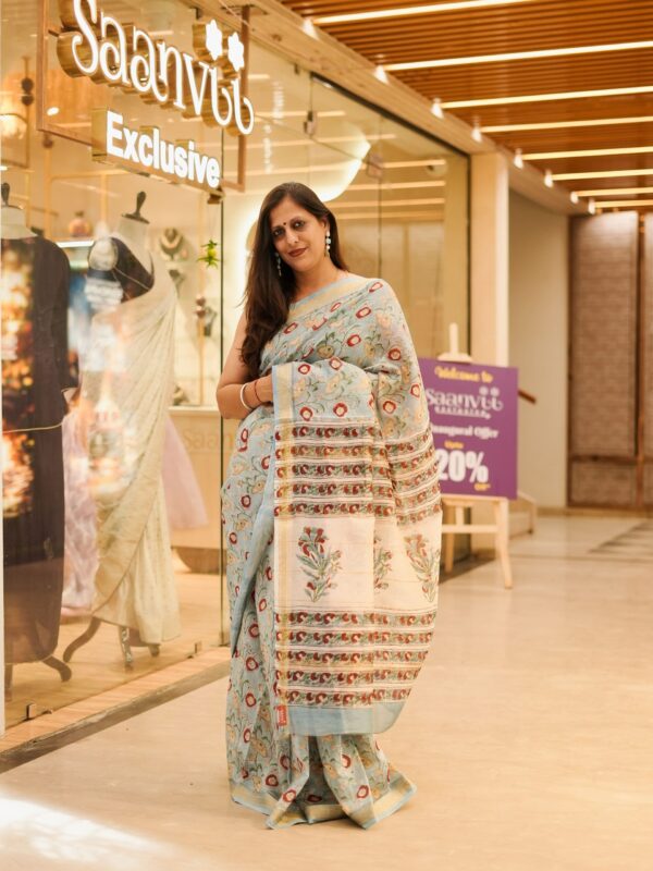 Maheshwari handblock saree