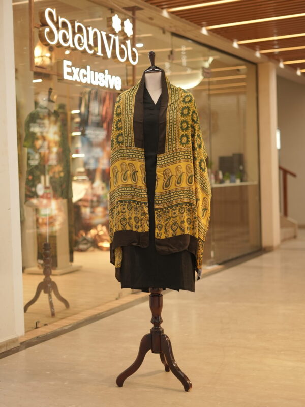 Modal silk ajrakh stoles