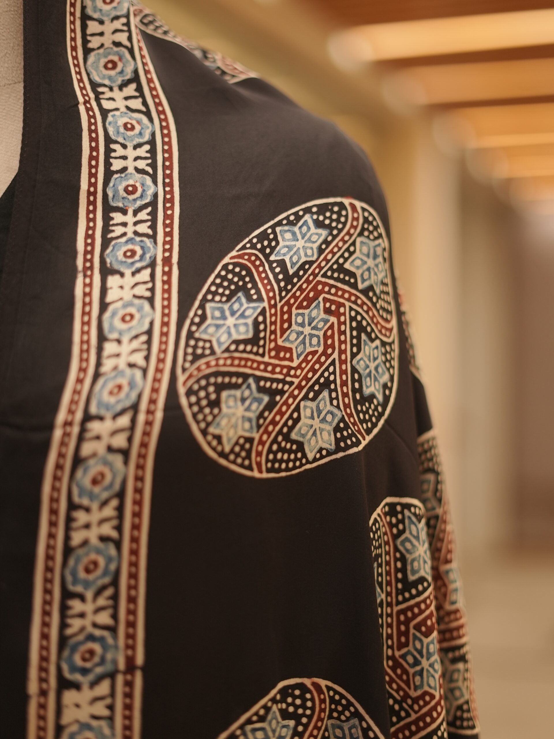 ZVE05750 Modal silk ajrakh stoles - Image 2