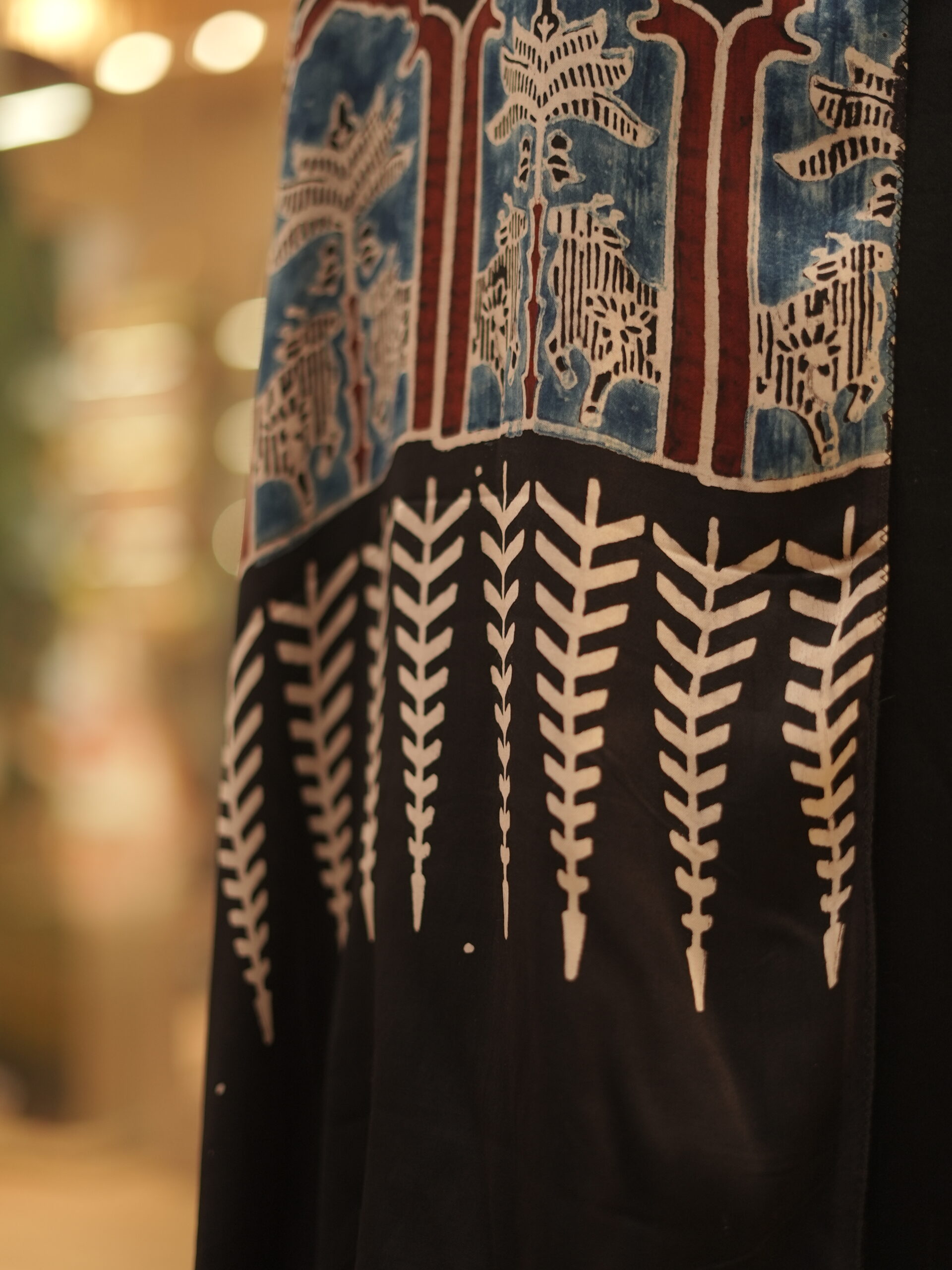 ZVE05753 Modal silk ajrakh stoles - Image 4