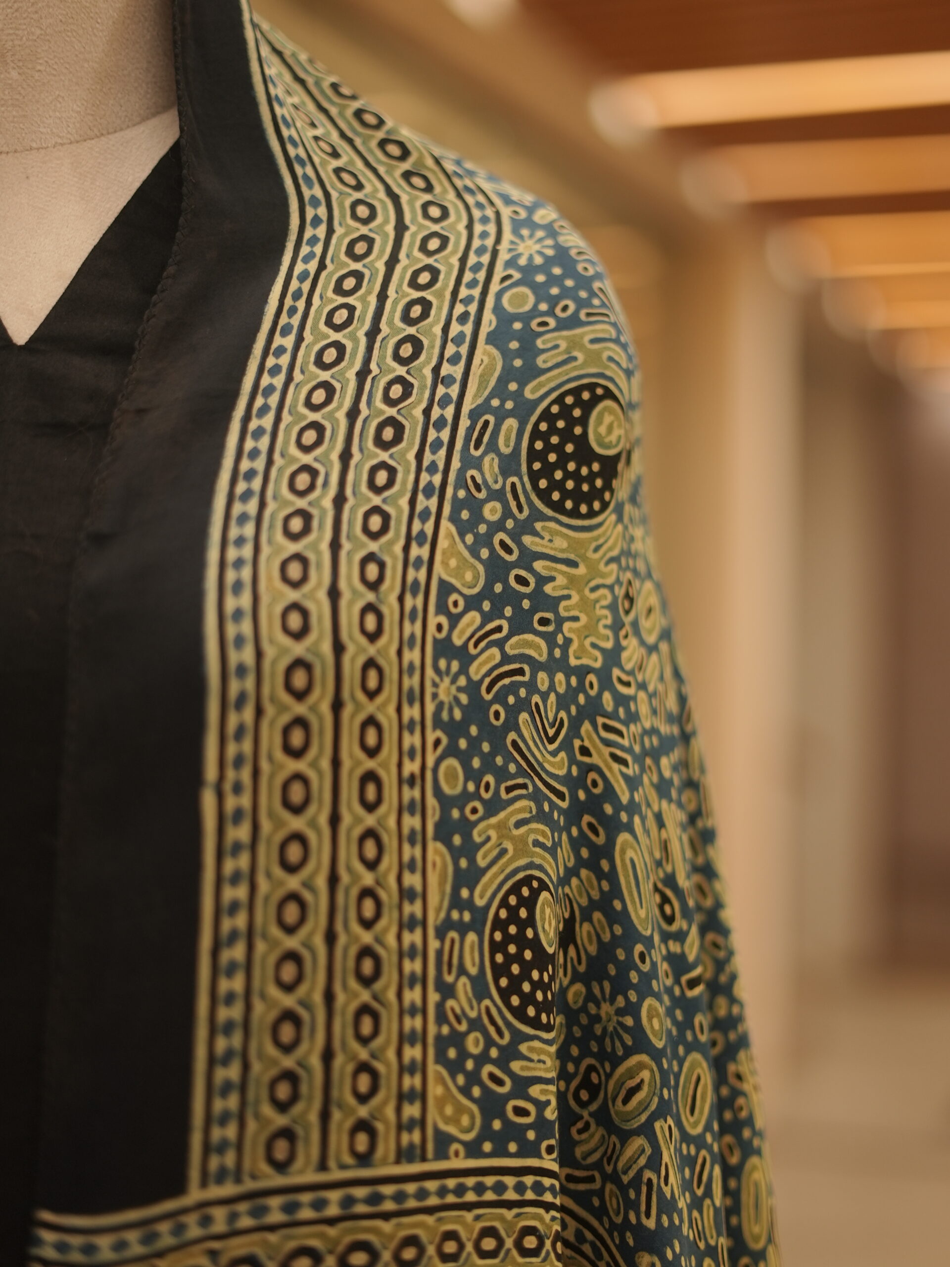 ZVE05754 Modal silk ajrakh stoles - Image 4