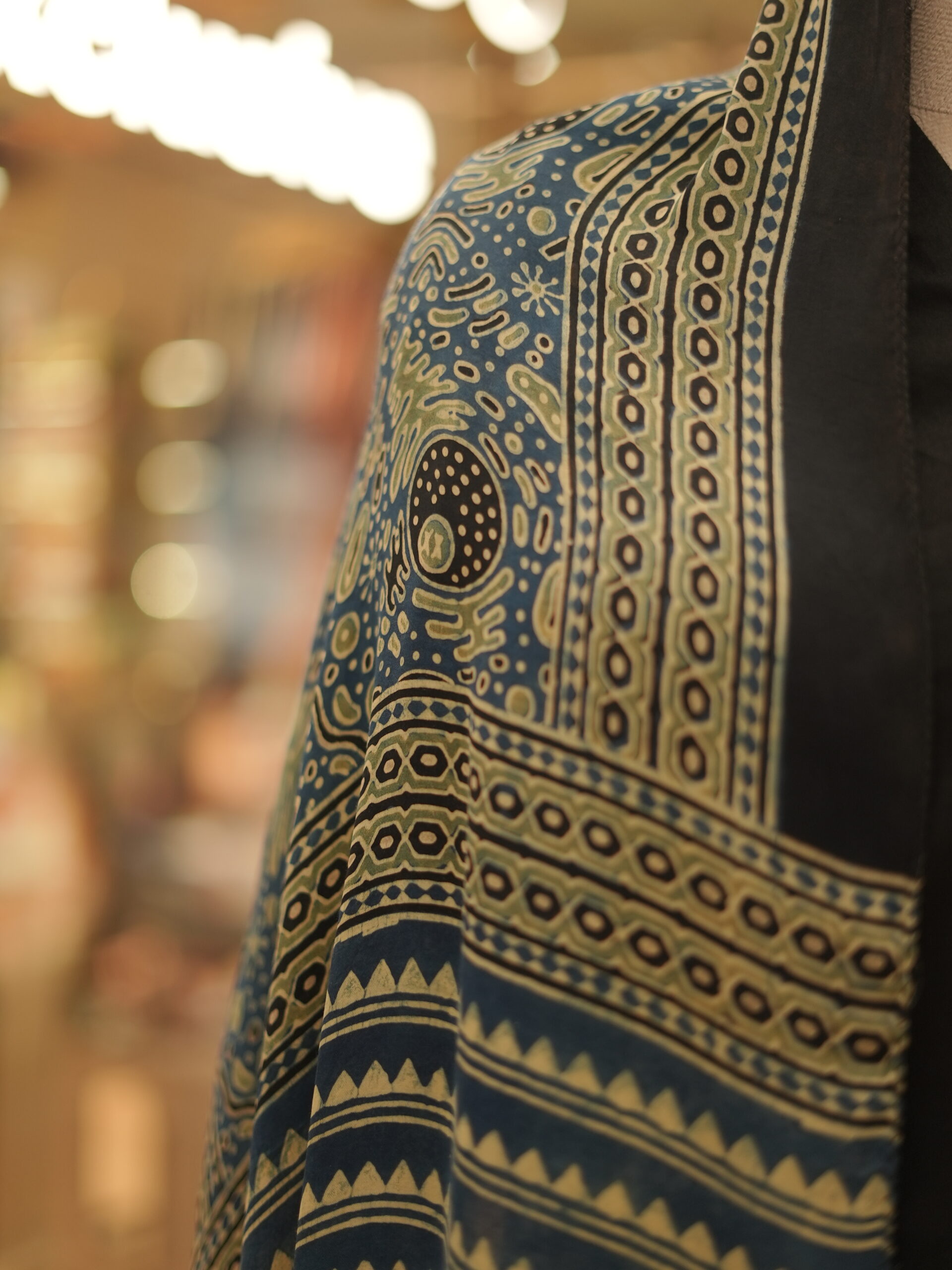 ZVE05755 Modal silk ajrakh stoles - Image 3