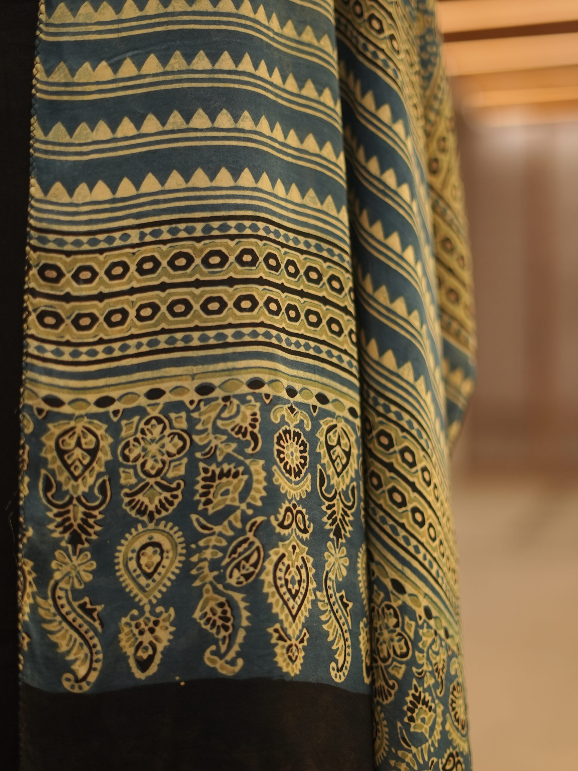 ZVE05756 Modal silk ajrakh stoles - Image 2