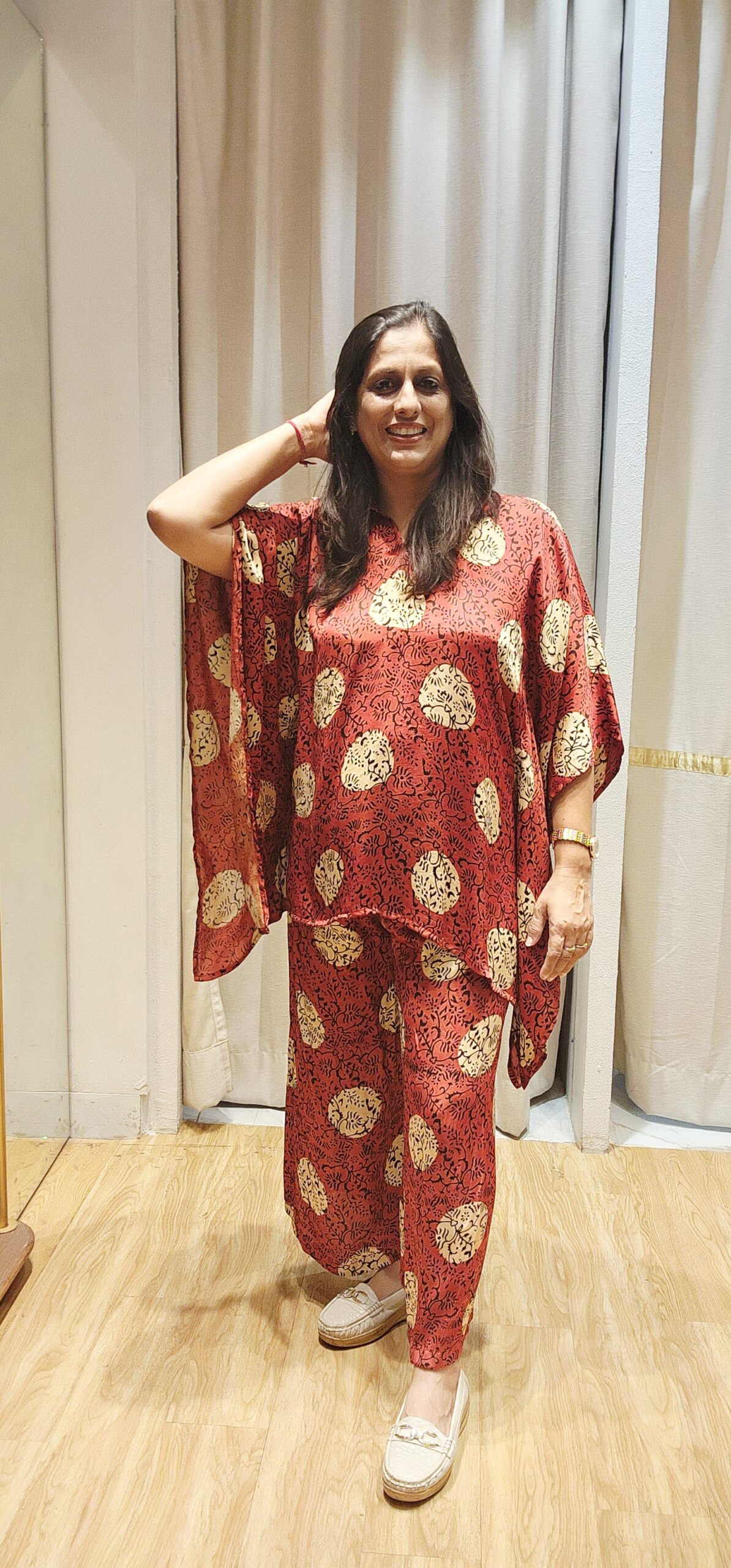 20250801_135652 Modal silk ajrak cord set - Image 2